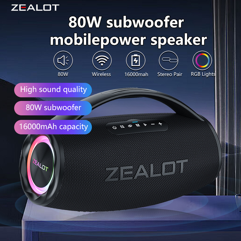 ZEALOT S97 80W 무선 스피커, 야외 휴대용  - Fpv Drone Vtx 리뷰 및 가격