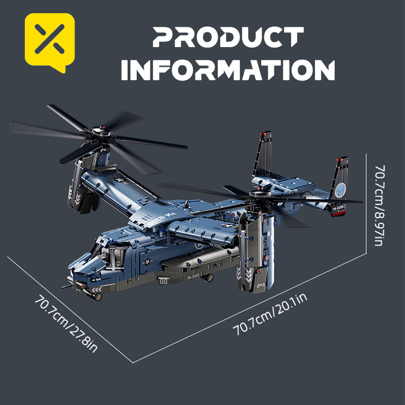 군용 V-22 오스프리 틸트로터 블록 세트 대형 고정밀 - Jjrc Drone X12 리뷰 및 가격