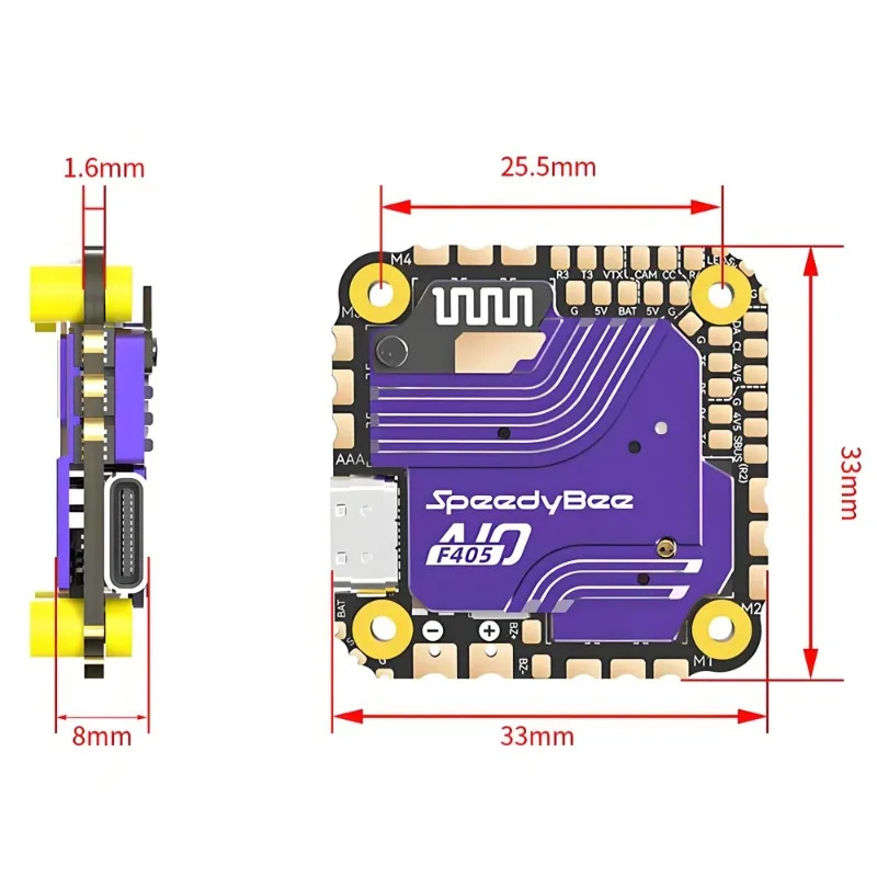 SpeedyBee F405 AIO 비행 컨트롤러 40A - Fpv Drone Esc 리뷰 및 가격
